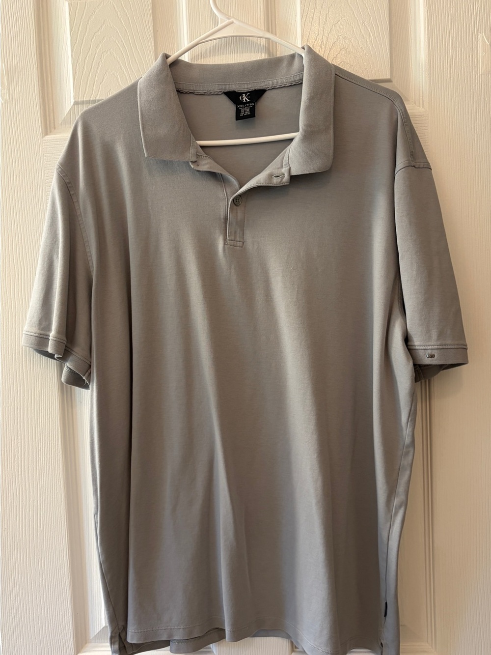 Men’s Calvin Klein Men's Light Gray Polo short sleeve XXL